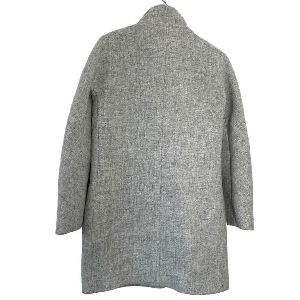 J.Crew Italian Stadium Cloth Wool Coat by Nello Gori Gray Size 2